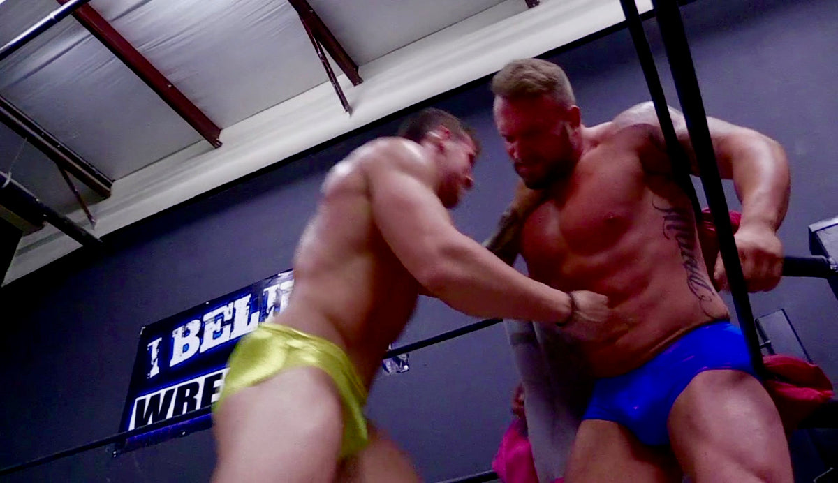 Cason ab punches Gunner at Thunders Arena Wrestling. 