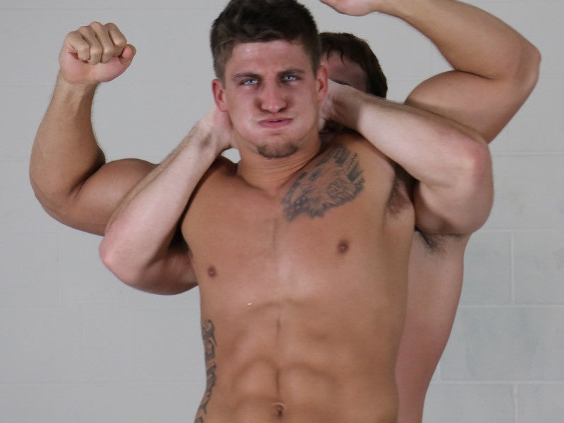 Frey Eagle full nelson wrestling submission hold submit thunders arena